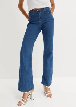 Jean bootcut taille mi-haute, extensible