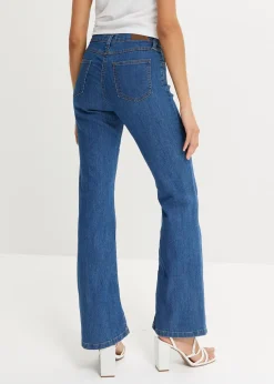 Jean bootcut taille mi-haute, extensible