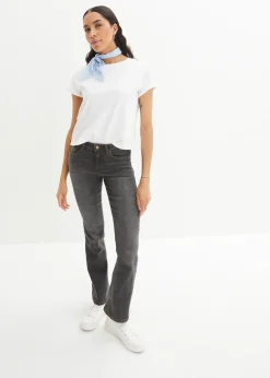 Jean bootcut taille mi-haute, extensible
