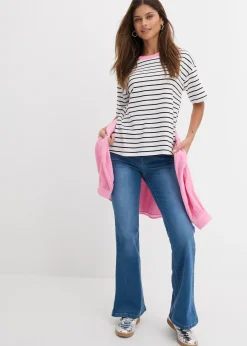 Jean bootcut, taille mi-haute