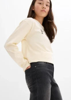 Jean bootcut, taille mi-haute