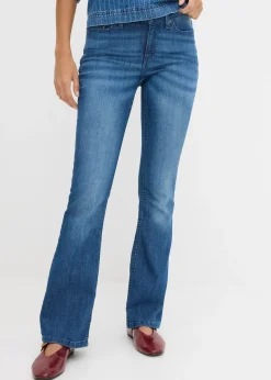 Jean bootcut taille mi-haute, extensible