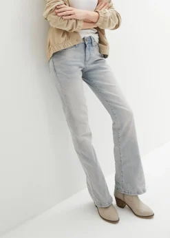 Jean bootcut taille mi-haute, extensible