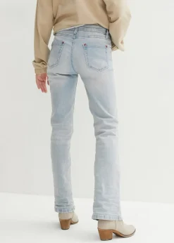 Jean bootcut taille mi-haute, extensible