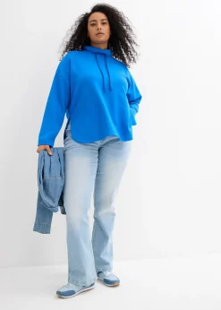 Jean bootcut taille mi-haute, extensible