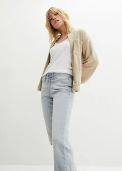 Jean bootcut taille mi-haute, extensible