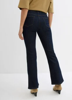 Jean bootcut taille mi-haute, extensible