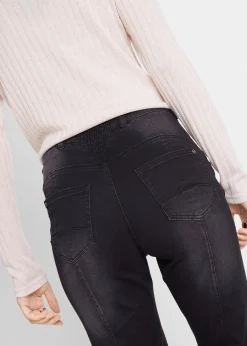 Jean bootcut taille mi-haute, sculptant