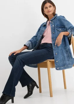 Jean bootcut taille mi-haute, extensible