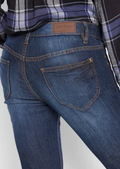 Jean bootcut taille mi-haute, extensible et confortable