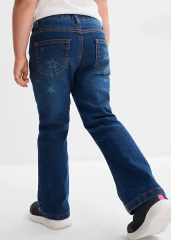 Jean bootcut thermique, taille mi-haute