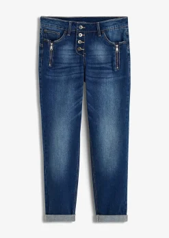 Jean boyfriend taille mi-haute
