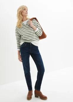 Jean Boyfriend taille mi-haute, extensible