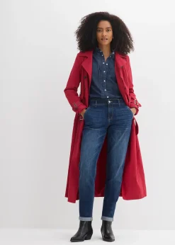 Jean boyfriend taille mi-haute et élastiquée