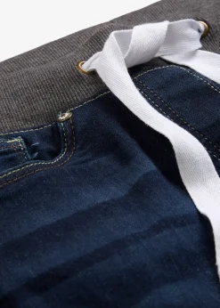 Jean Boyfriend, taille mi-haute élastiquée