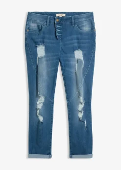 Jean boyfriend taille mi-haute