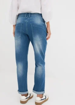 Jean boyfriend taille mi-haute