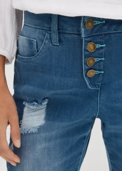 Jean boyfriend taille mi-haute