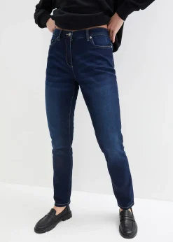 Jean boyfriend taille mi-haute, extensible