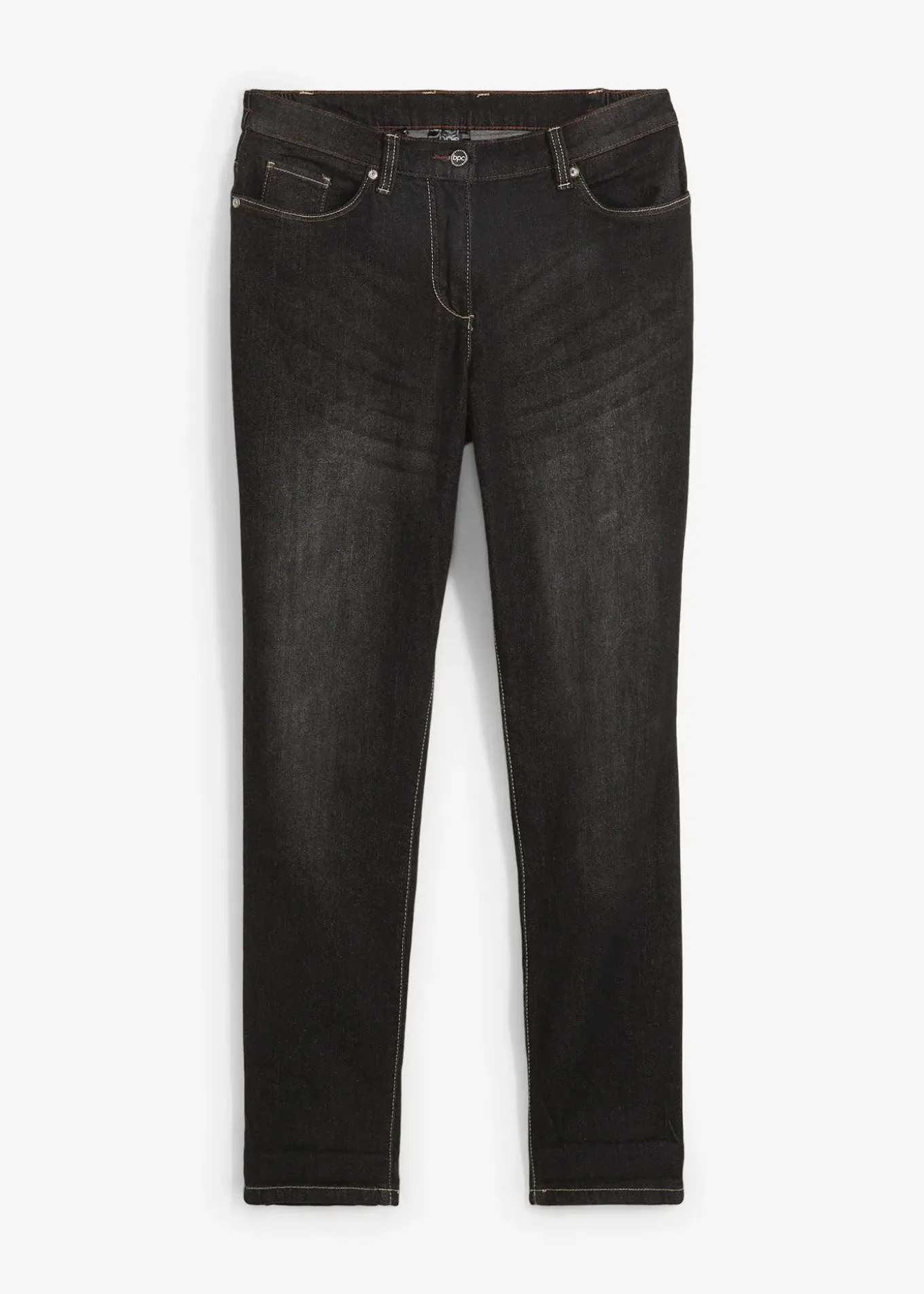 Jean boyfriend taille mi-haute, extensible