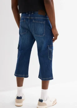 Jean cargo 3/4 regular droit