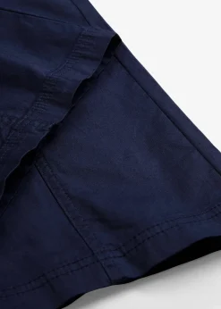 Jean cargo en coton, taille mi-haute