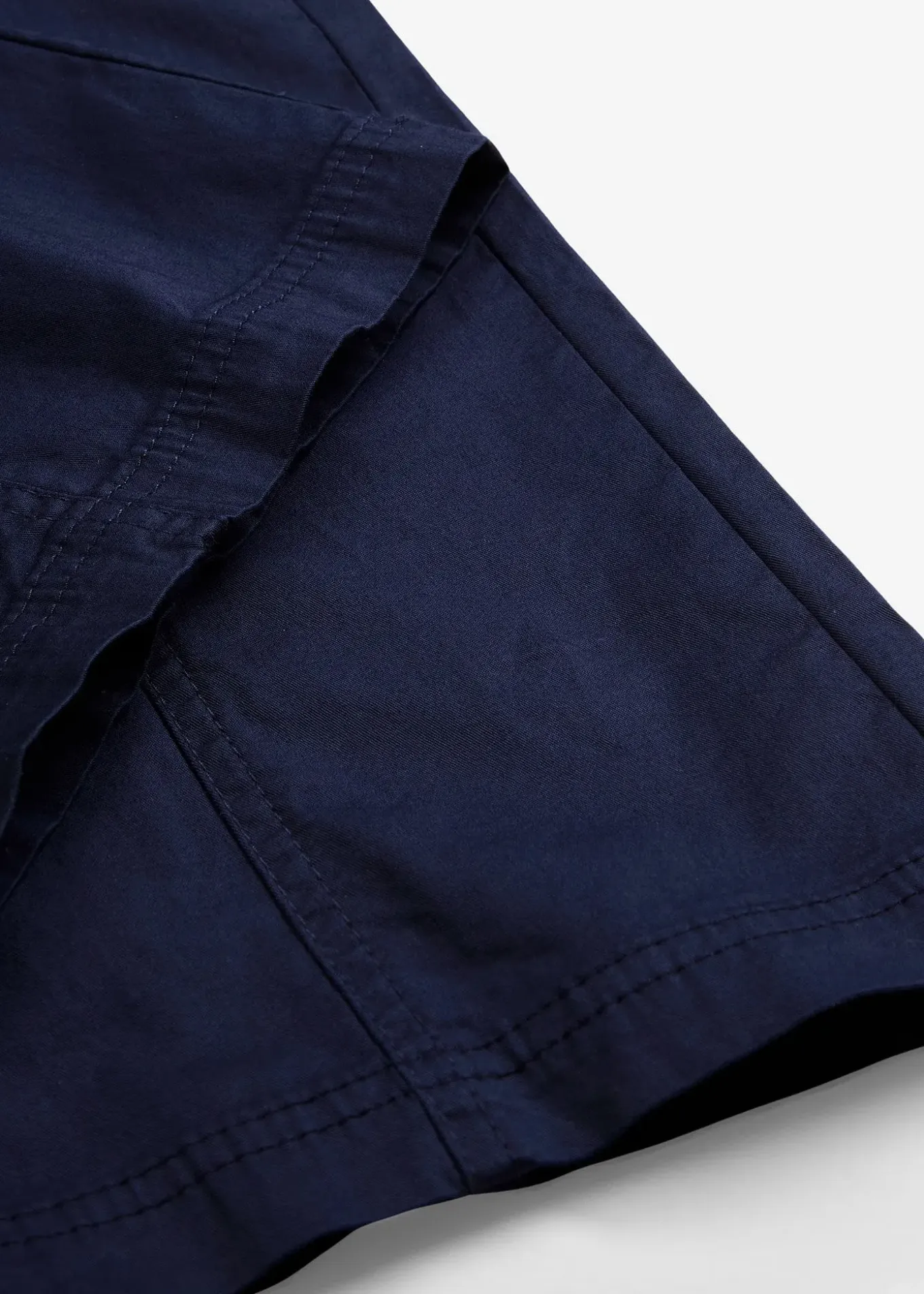 Jean cargo en coton, taille mi-haute