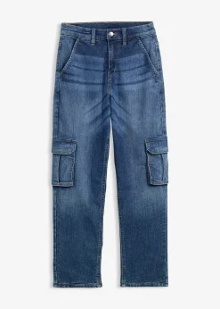 Jean cargo loose, doublure chaude en jersey, fuselé