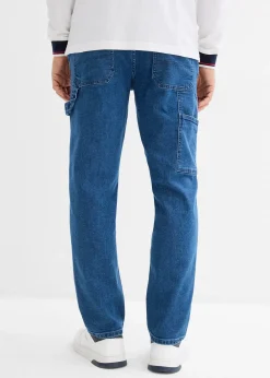 Jean charpentier loose à taille élastiquée, droit