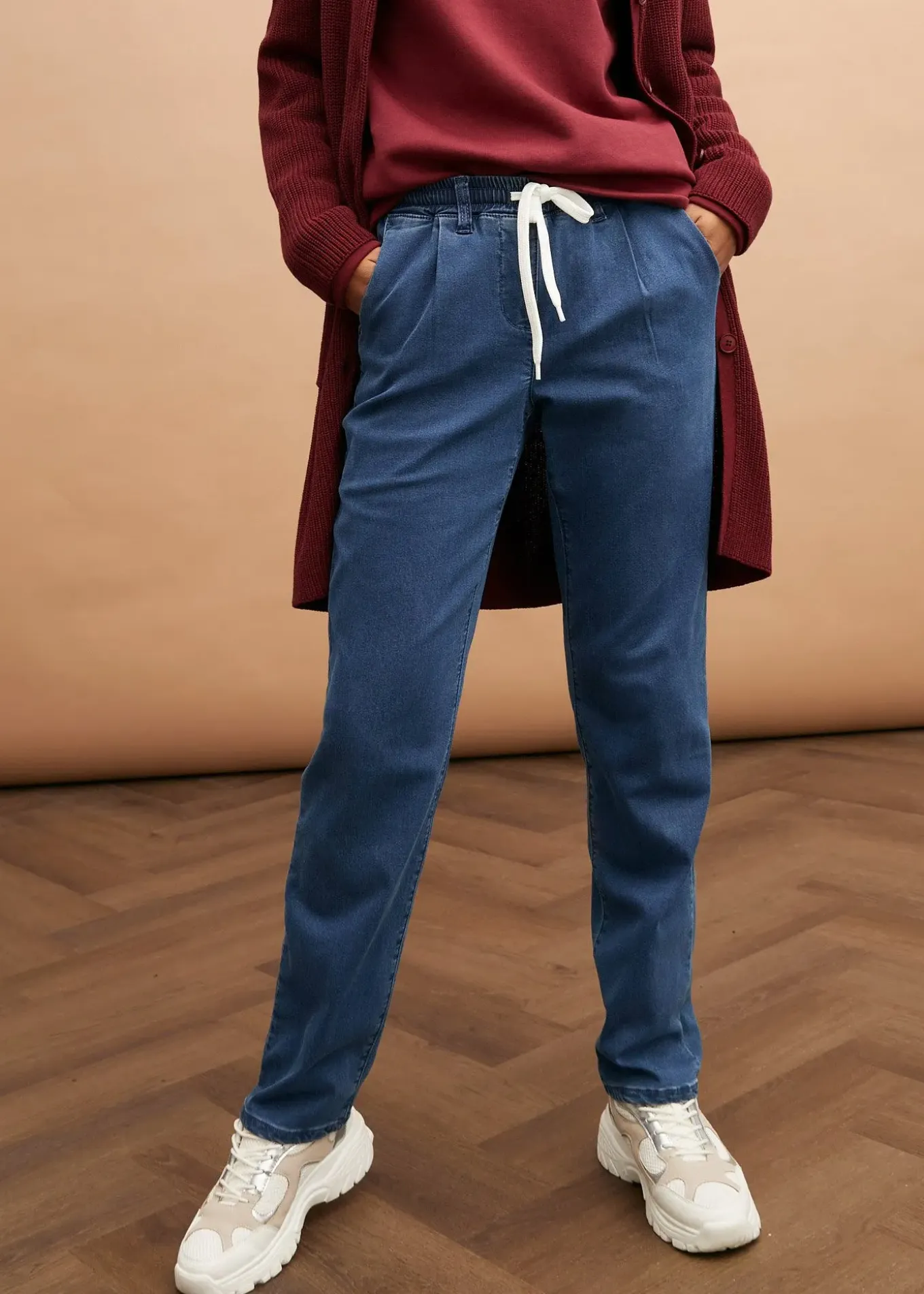 Jean chaud à empiècement taille confortable