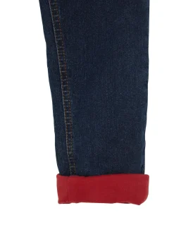 Jean chaud garçon avec doublure jersey