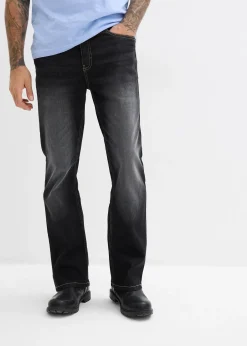 Jean classique à taille élastiquée, bootcut