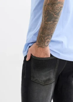 Jean classique à taille élastiquée, bootcut