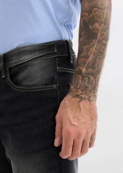 Jean classique à taille élastiquée, bootcut
