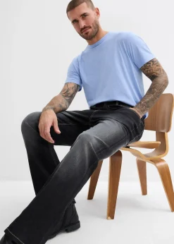 Jean classique à taille élastiquée, bootcut