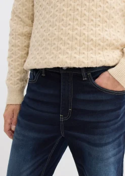 Jean classique à taille élastiquée, bootcut