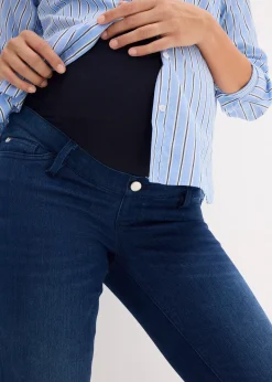 Jean de grossesse à doublure chaude, slim