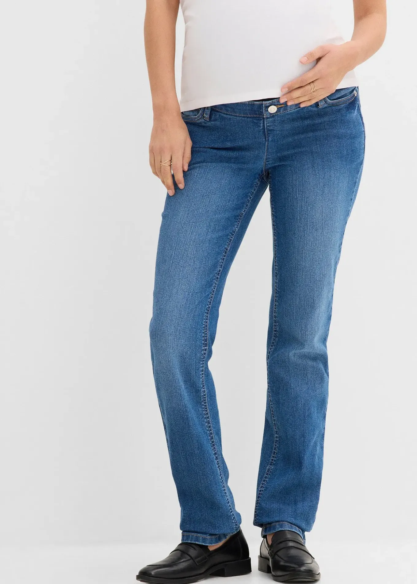 Jean de grossesse, coupe droite