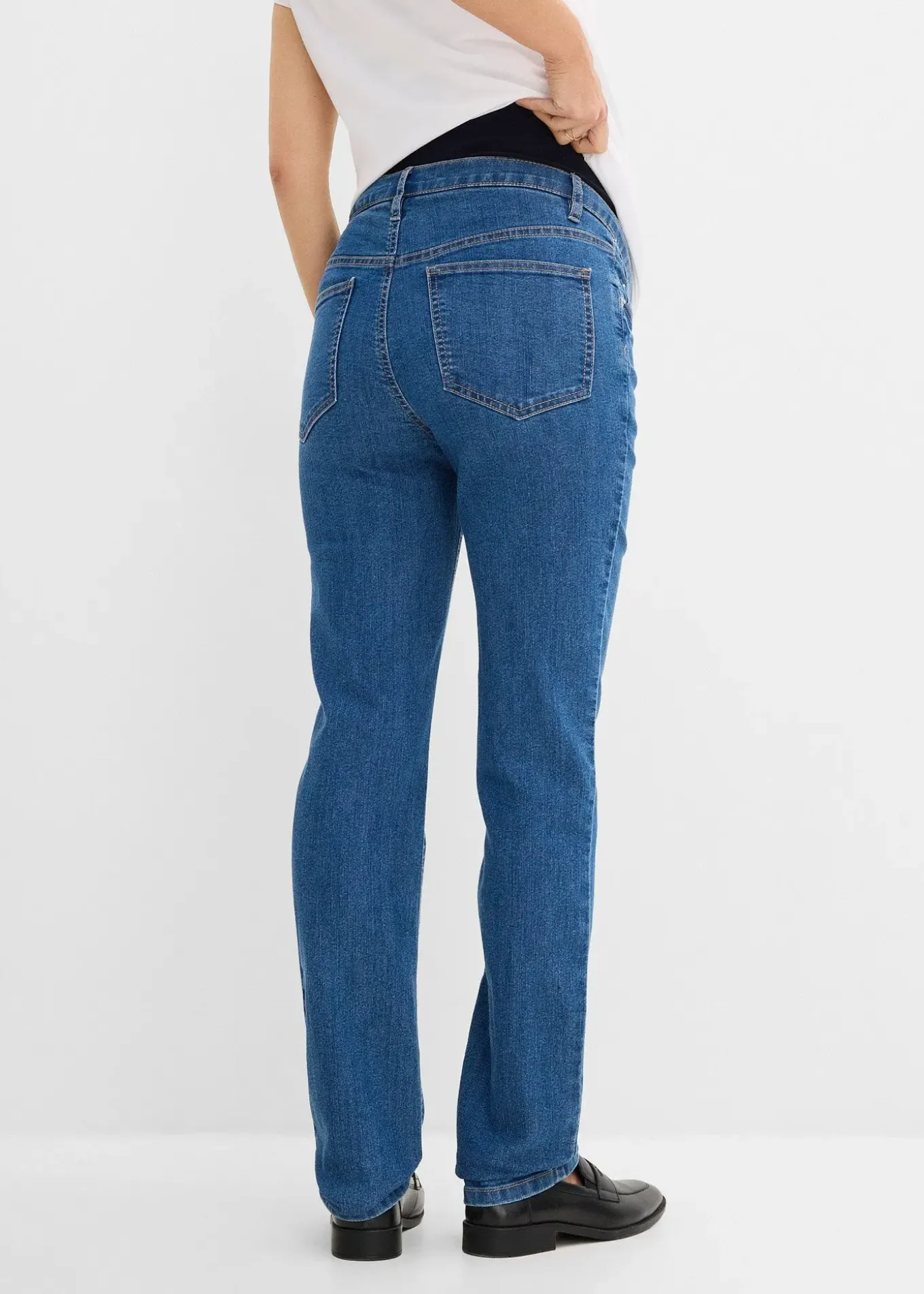 Jean de grossesse, coupe droite