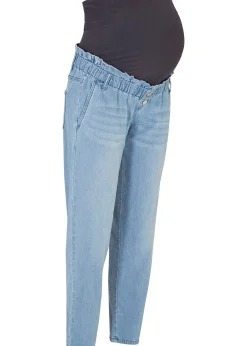 Jean de grossesse en coton extensible, fuselé