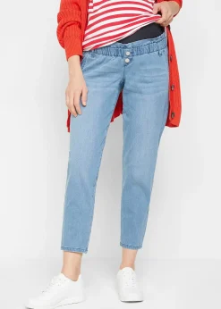 Jean de grossesse en coton extensible, fuselé