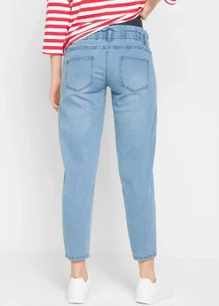 Jean de grossesse en coton extensible, fuselé