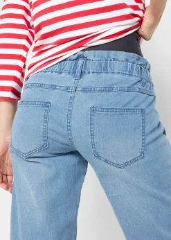 Jean de grossesse en coton extensible, fuselé