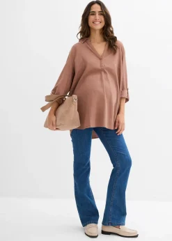 Jean de grossesse légèrement évasé