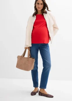 Jean de grossesse, longueur cheville, droit