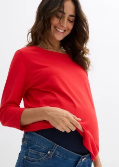 Jean de grossesse, longueur cheville, droit