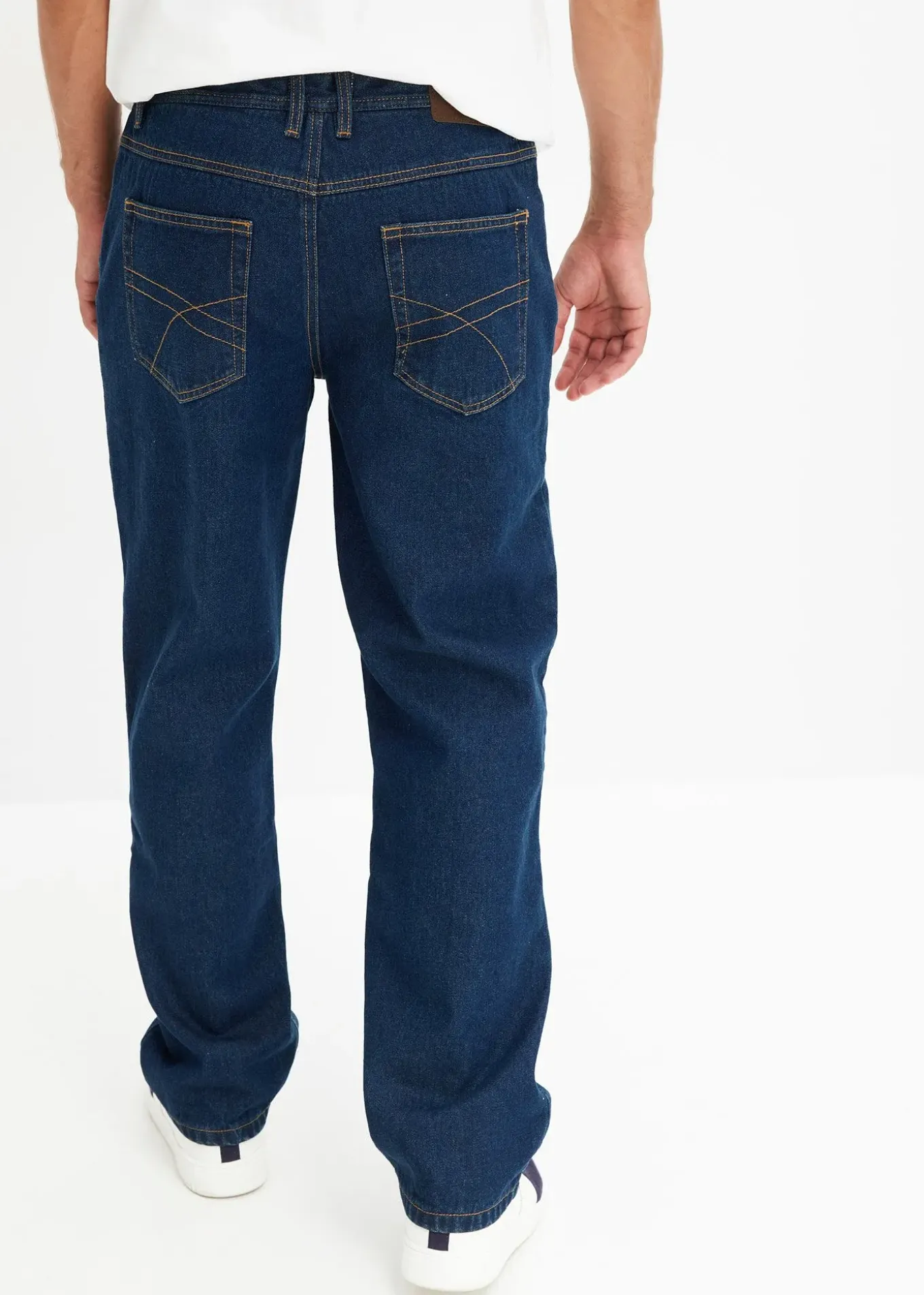 Jean droit, coupe classique, doublure chaude en flanelle