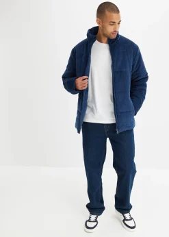 Jean droit, coupe classique, doublure chaude en flanelle