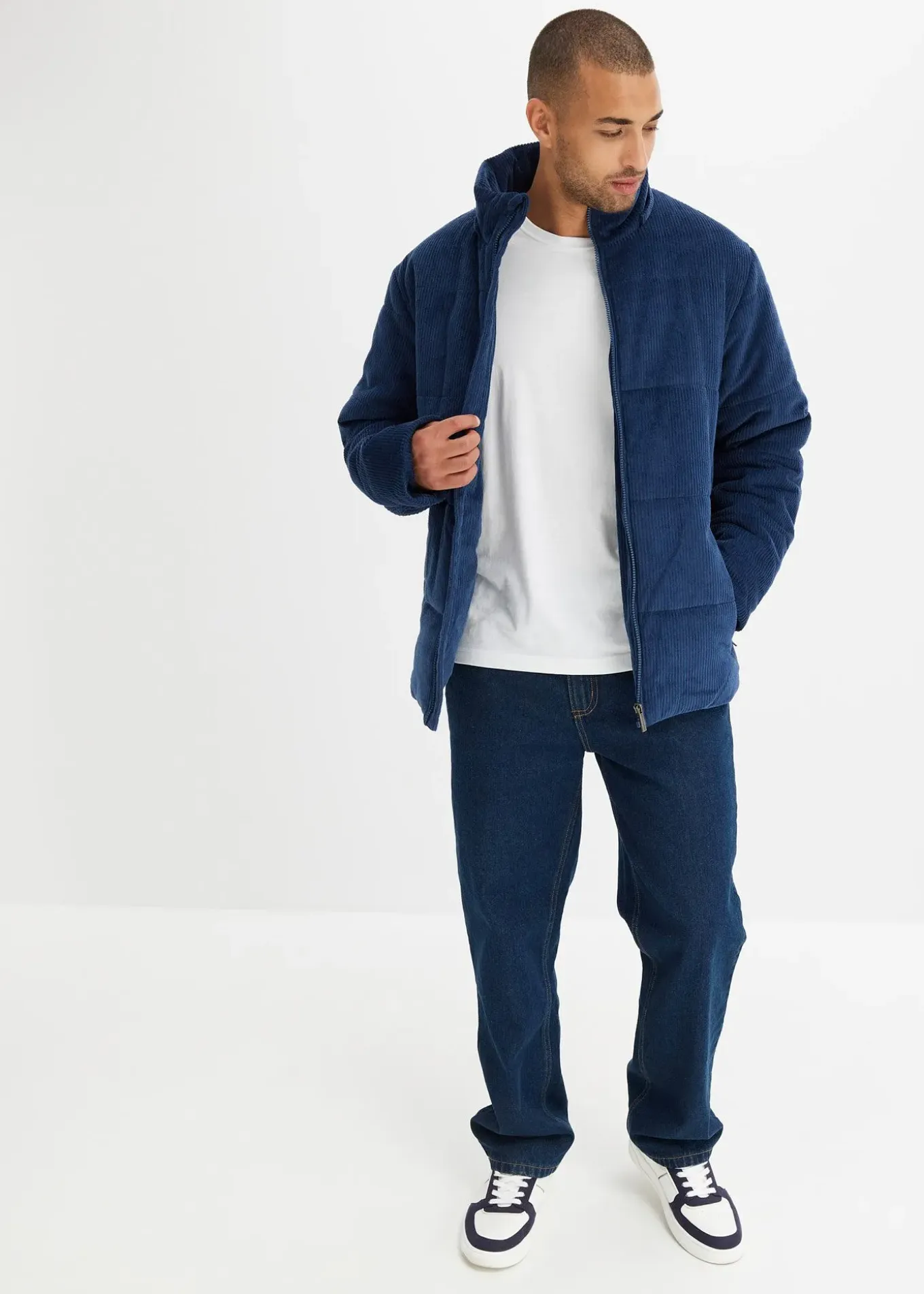 Jean droit, coupe classique, doublure chaude en flanelle