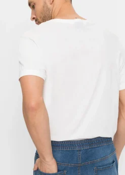 Jean droit et léger à taille élastiquée, regular